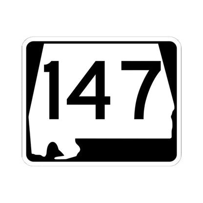 Alabama 147 (Alabama) (Road Sign) STICKER Vinyl Kiss-Cut Decal 6 Inch White - The Sticker Space