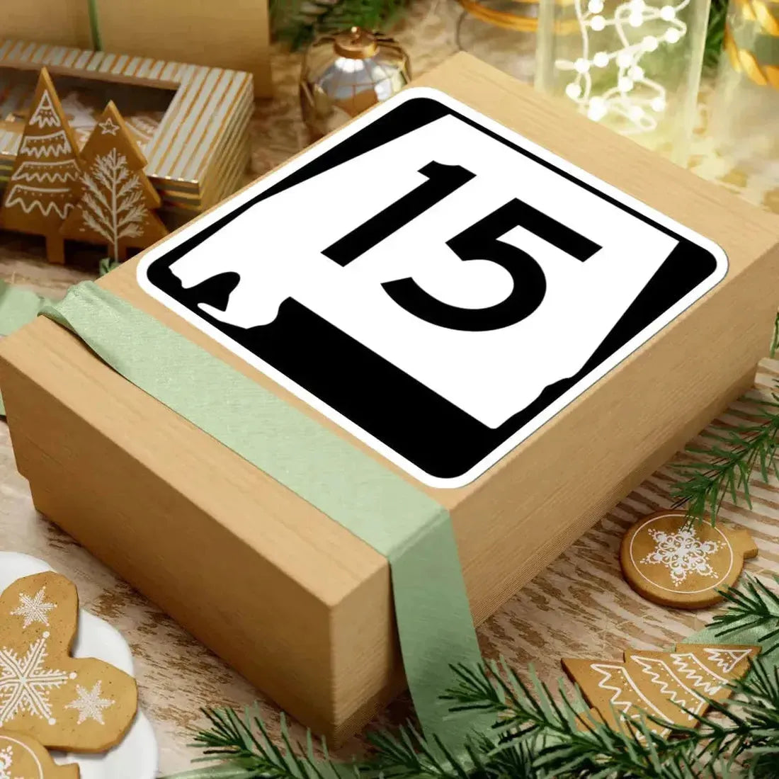 Alabama 15 (Alabama) (Road Sign) STICKER Vinyl Kiss-Cut Decal - The Sticker Space