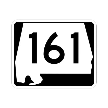 Alabama 161 (Alabama) (Road Sign) STICKER Vinyl Kiss-Cut Decal 3 Inch White - The Sticker Space