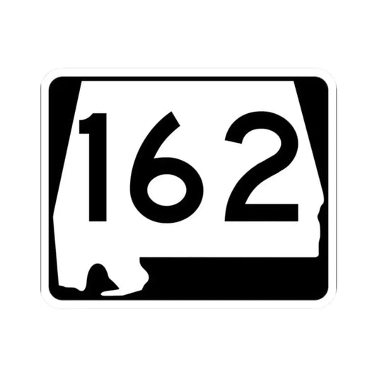 Alabama 162 (Alabama) (Road Sign) STICKER Vinyl Kiss-Cut Decal 2 Inch White - The Sticker Space