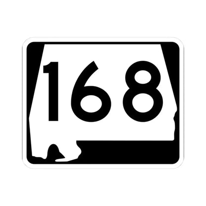 Alabama 168 (Alabama) (Road Sign) STICKER Vinyl Kiss-Cut Decal 3 Inch White - The Sticker Space