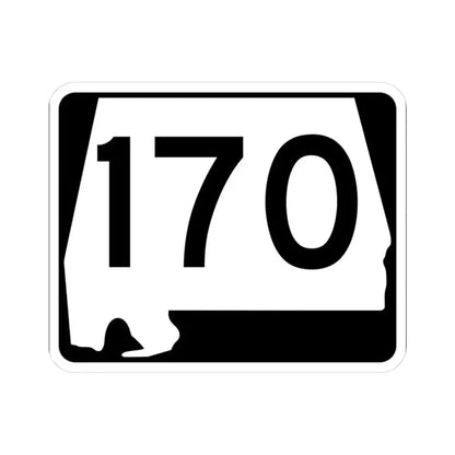 Alabama 170 (Alabama) (Road Sign) STICKER Vinyl Kiss-Cut Decal 3 Inch White - The Sticker Space