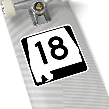 Alabama 18 (Alabama) (Road Sign) STICKER Vinyl Kiss-Cut Decal - The Sticker Space