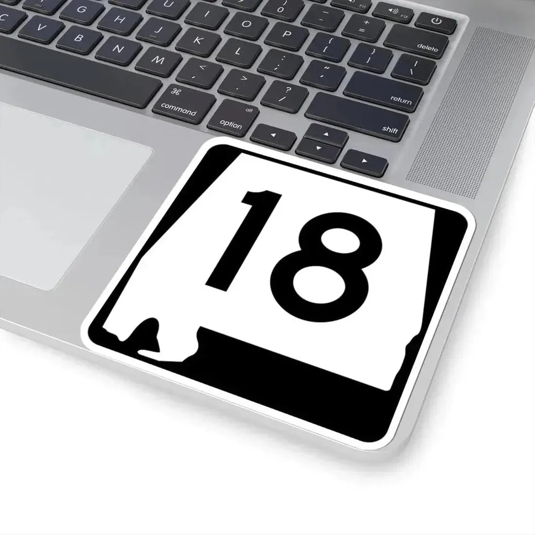 Alabama 18 (Alabama) (Road Sign) STICKER Vinyl Kiss-Cut Decal - The Sticker Space