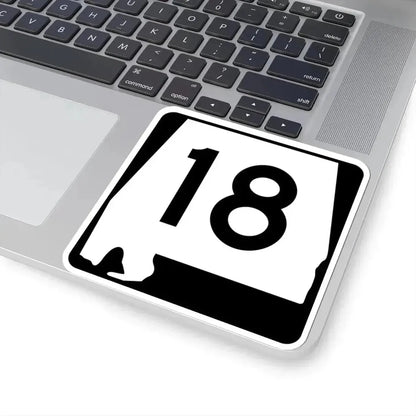 Alabama 18 (Alabama) (Road Sign) STICKER Vinyl Kiss-Cut Decal - The Sticker Space