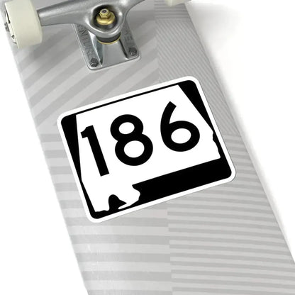 Alabama 186 (Alabama) (Road Sign) STICKER Vinyl Kiss-Cut Decal - The Sticker Space