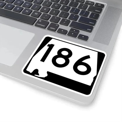 Alabama 186 (Alabama) (Road Sign) STICKER Vinyl Kiss-Cut Decal - The Sticker Space