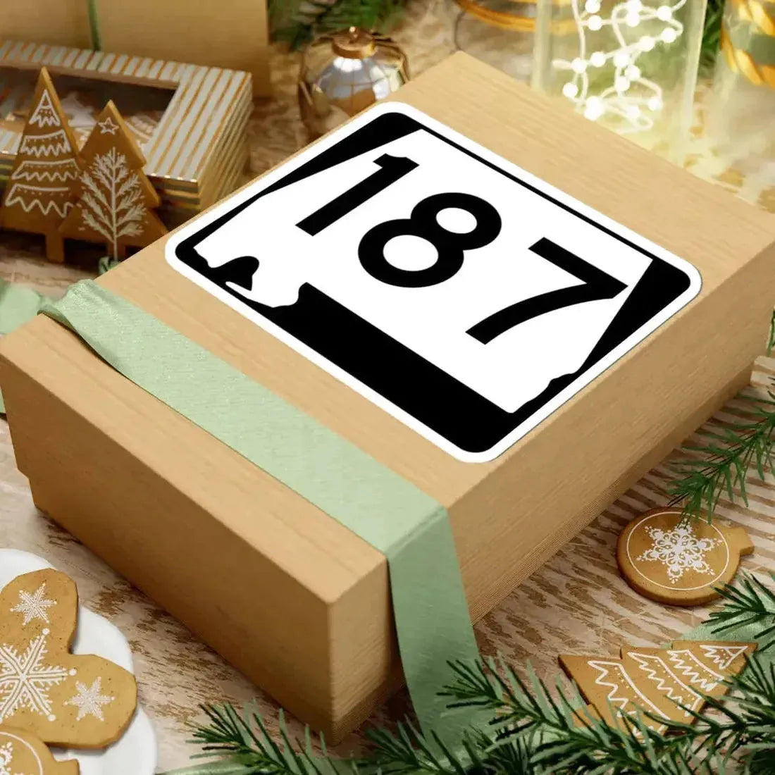 Alabama 187 (Alabama) (Road Sign) STICKER Vinyl Kiss-Cut Decal - The Sticker Space