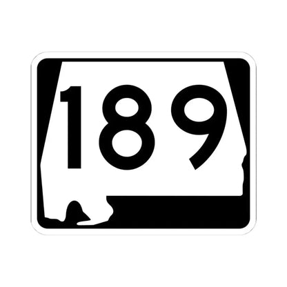 Alabama 189 (Alabama) (Road Sign) STICKER Vinyl Kiss-Cut Decal 4 Inch White - The Sticker Space