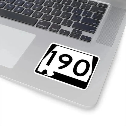 Alabama 190 (Alabama) (Road Sign) STICKER Vinyl Kiss-Cut Decal - The Sticker Space