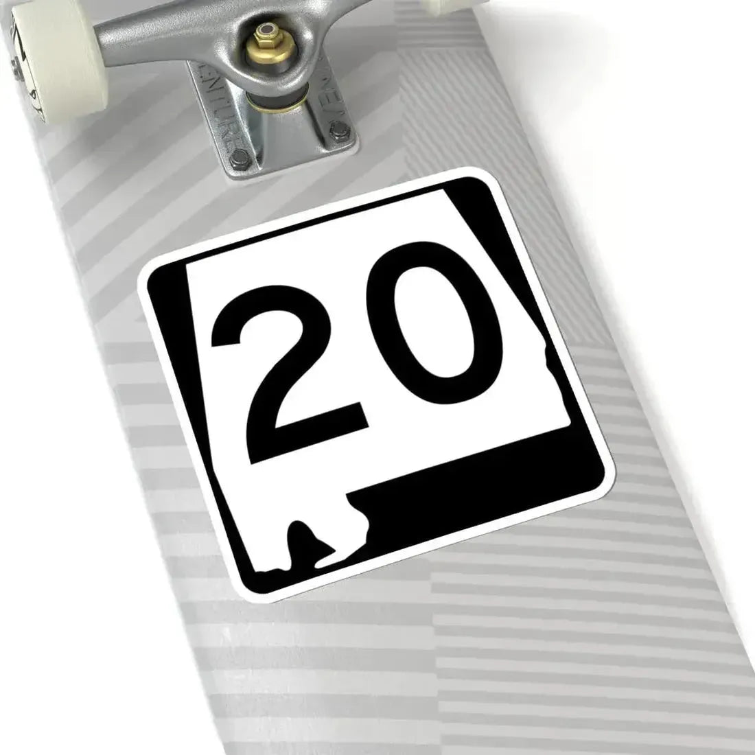 Alabama 20 (Alabama) (Road Sign) STICKER Vinyl Kiss-Cut Decal - The Sticker Space