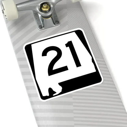Alabama 21 (Alabama) (Road Sign) STICKER Vinyl Kiss-Cut Decal - The Sticker Space