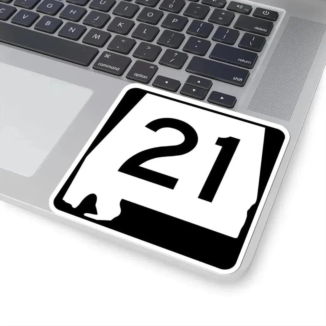 Alabama 21 (Alabama) (Road Sign) STICKER Vinyl Kiss-Cut Decal - The Sticker Space