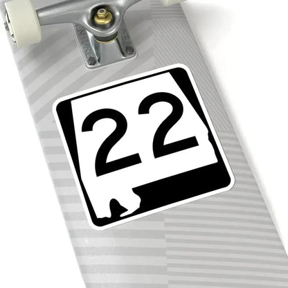 Alabama 22 (Alabama) (Road Sign) STICKER Vinyl Kiss-Cut Decal - The Sticker Space