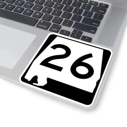 Alabama 26 (Alabama) (Road Sign) STICKER Vinyl Kiss-Cut Decal - The Sticker Space