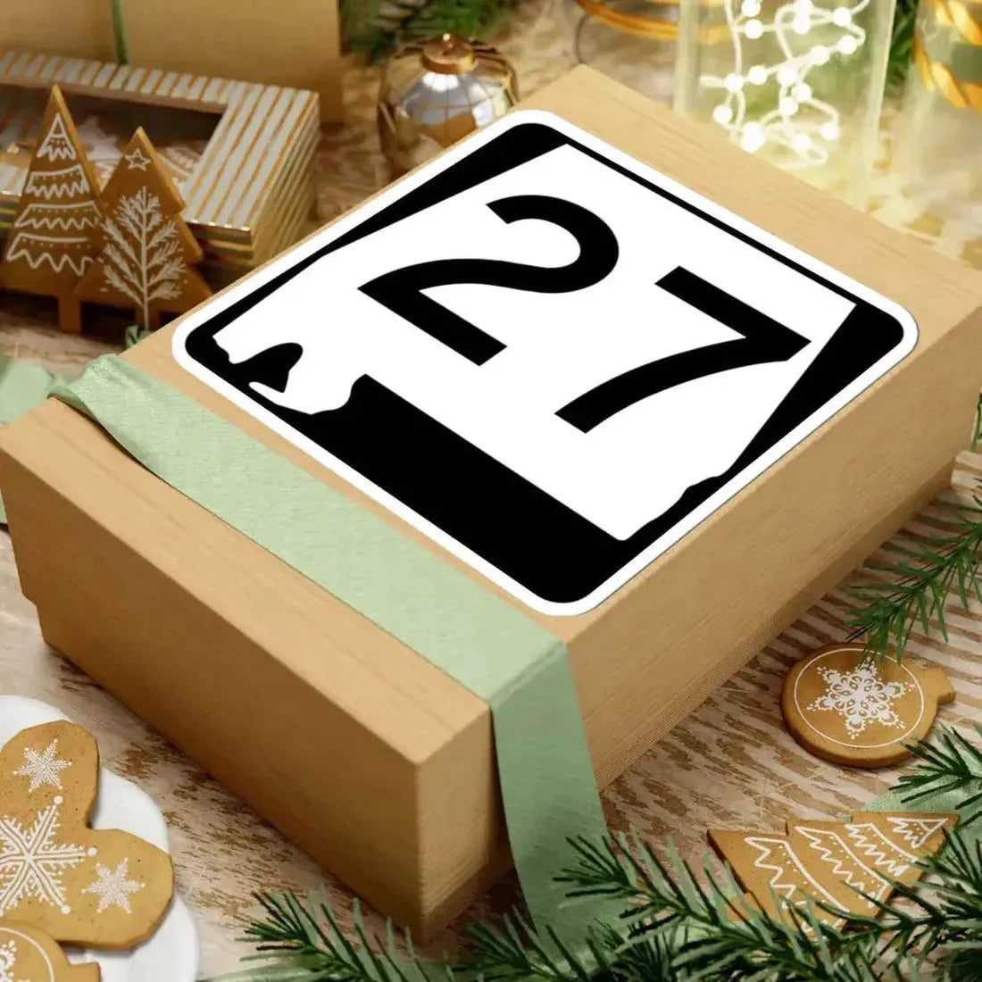 Alabama 27 (Alabama) (Road Sign) STICKER Vinyl Kiss-Cut Decal - The Sticker Space