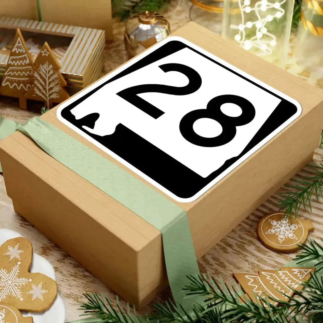 Alabama 28 (Alabama) (Road Sign) STICKER Vinyl Kiss-Cut Decal - The Sticker Space