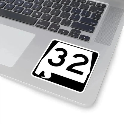 Alabama 32 (Alabama) (Road Sign) STICKER Vinyl Kiss-Cut Decal - The Sticker Space