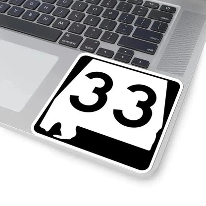 Alabama 33 (Alabama) (Road Sign) STICKER Vinyl Kiss-Cut Decal - The Sticker Space