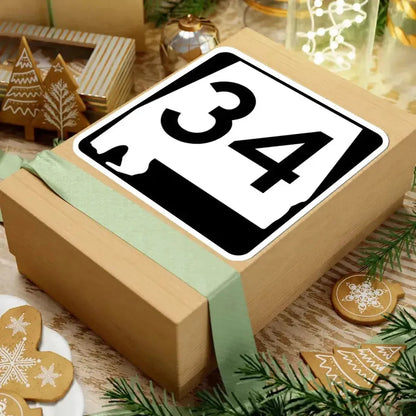 Alabama 34 (Alabama) (Road Sign) STICKER Vinyl Kiss-Cut Decal - The Sticker Space