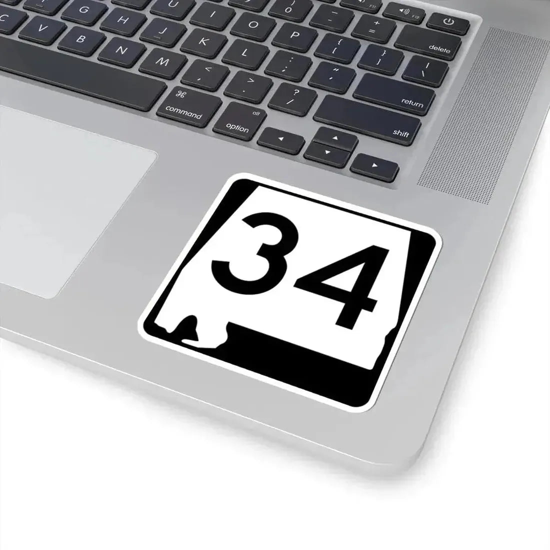 Alabama 34 (Alabama) (Road Sign) STICKER Vinyl Kiss-Cut Decal - The Sticker Space