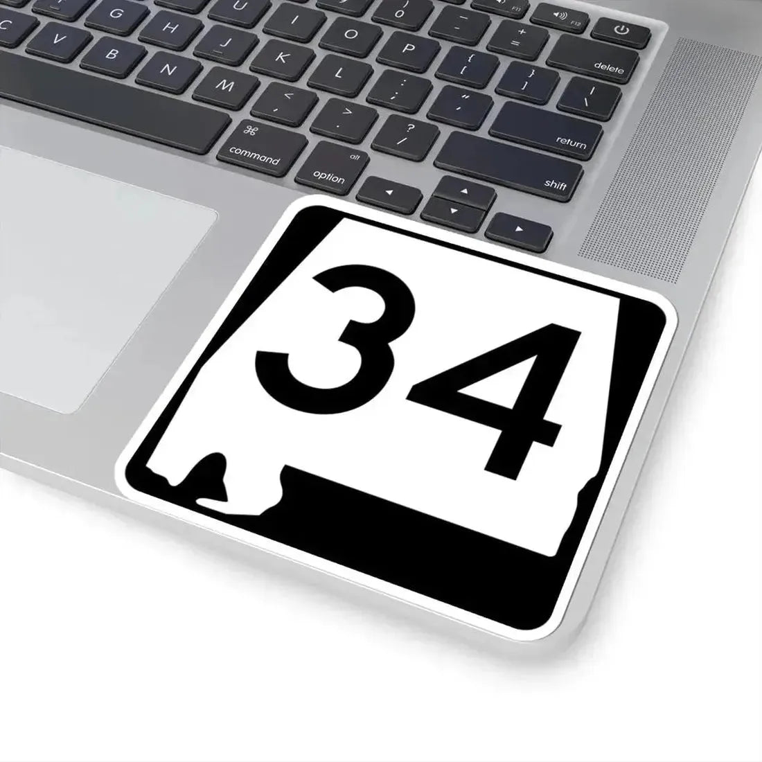 Alabama 34 (Alabama) (Road Sign) STICKER Vinyl Kiss-Cut Decal - The Sticker Space