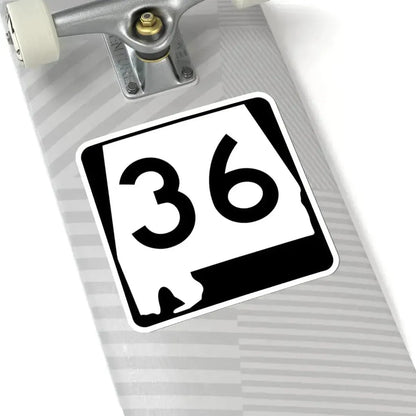 Alabama 36 (Alabama) (Road Sign) STICKER Vinyl Kiss-Cut Decal - The Sticker Space