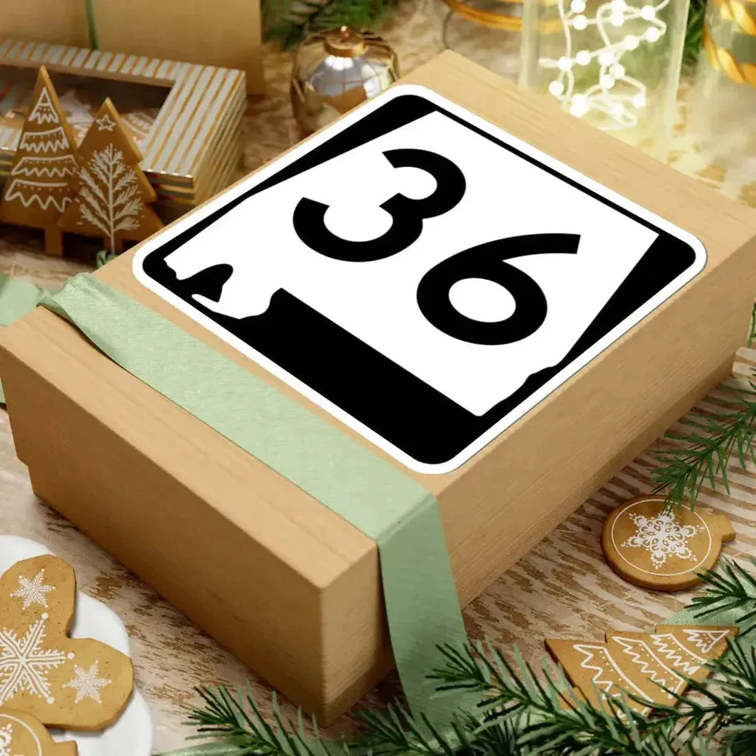 Alabama 36 (Alabama) (Road Sign) STICKER Vinyl Kiss-Cut Decal - The Sticker Space