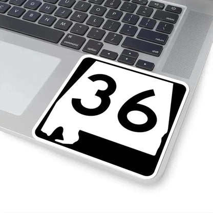 Alabama 36 (Alabama) (Road Sign) STICKER Vinyl Kiss-Cut Decal - The Sticker Space