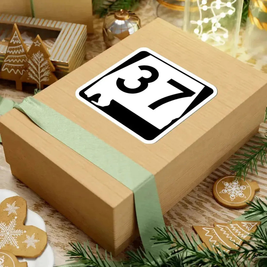 Alabama 37 (Alabama) (Road Sign) STICKER Vinyl Kiss-Cut Decal - The Sticker Space