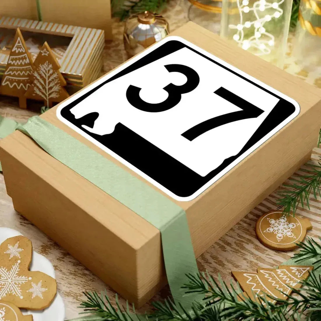 Alabama 37 (Alabama) (Road Sign) STICKER Vinyl Kiss-Cut Decal - The Sticker Space