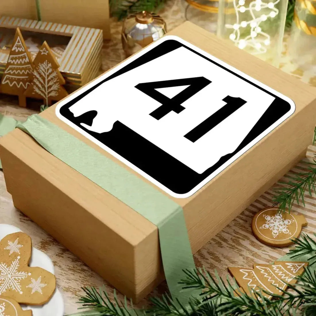 Alabama 41 (Alabama) (Road Sign) STICKER Vinyl Kiss-Cut Decal - The Sticker Space