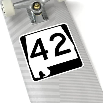 Alabama 42 (Alabama) (Road Sign) STICKER Vinyl Kiss-Cut Decal - The Sticker Space
