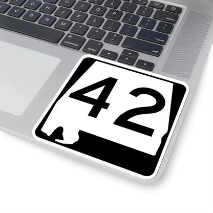 Alabama 42 (Alabama) (Road Sign) STICKER Vinyl Kiss-Cut Decal - The Sticker Space