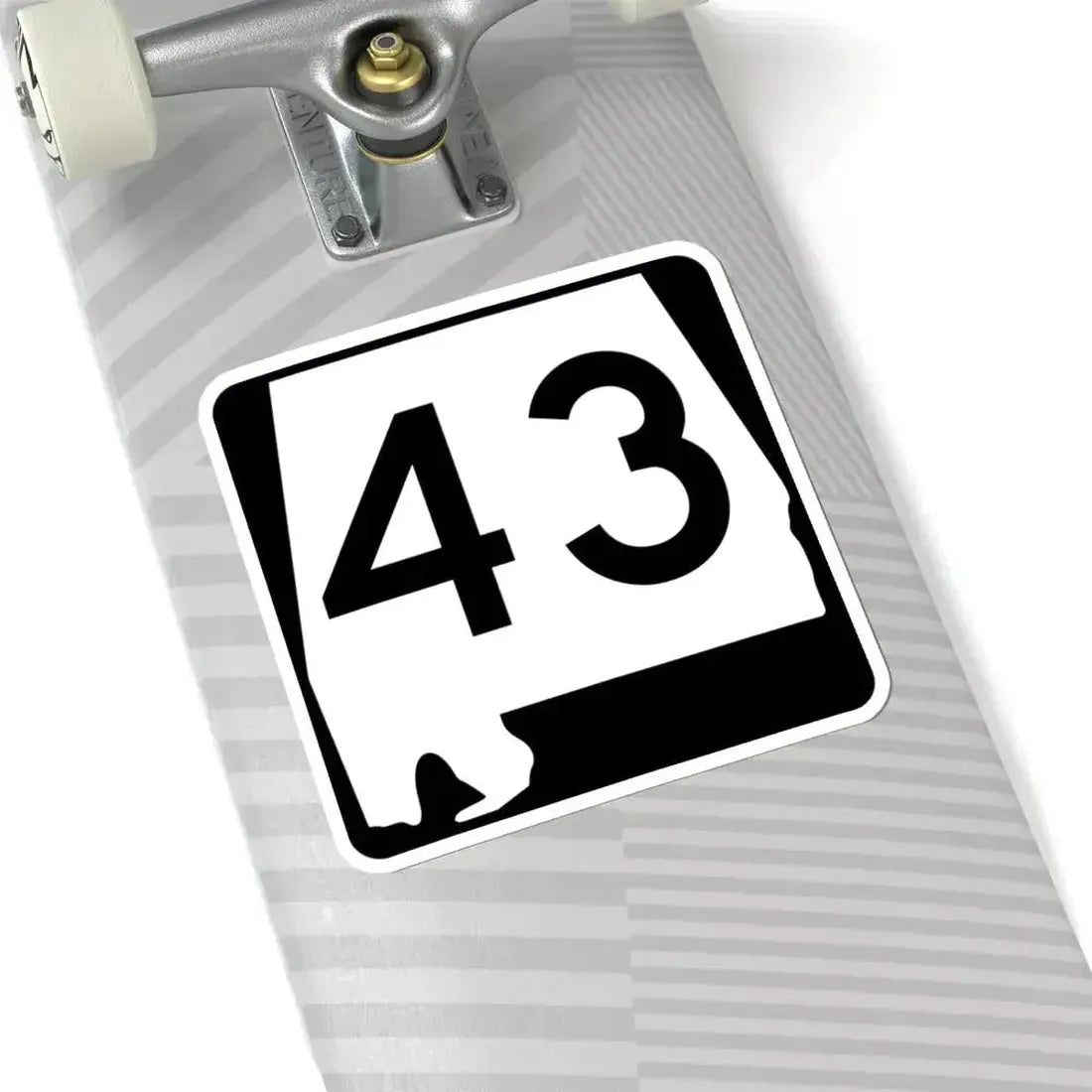 Alabama 43 (Alabama) (Road Sign) STICKER Vinyl Kiss-Cut Decal - The Sticker Space