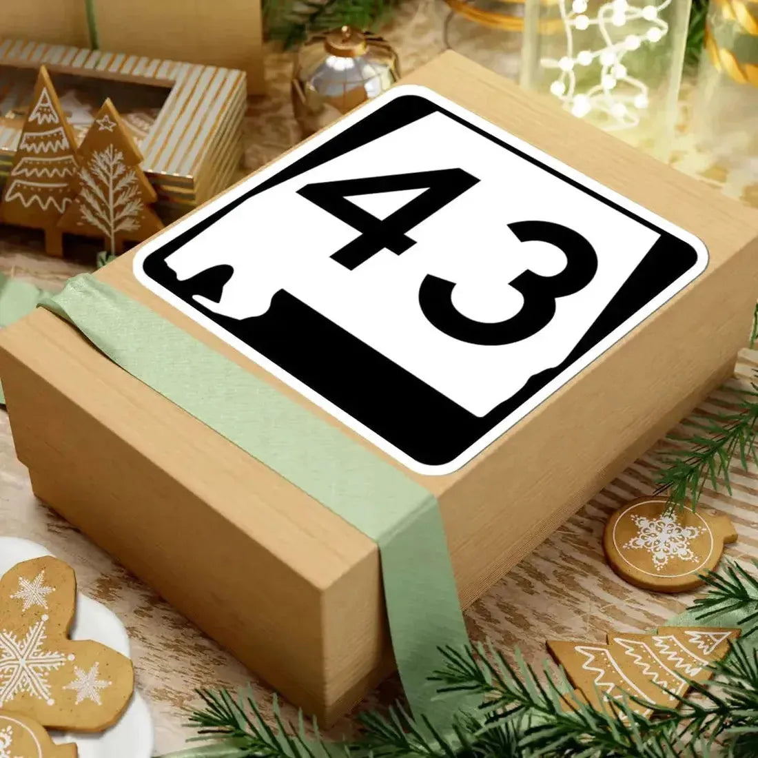 Alabama 43 (Alabama) (Road Sign) STICKER Vinyl Kiss-Cut Decal - The Sticker Space