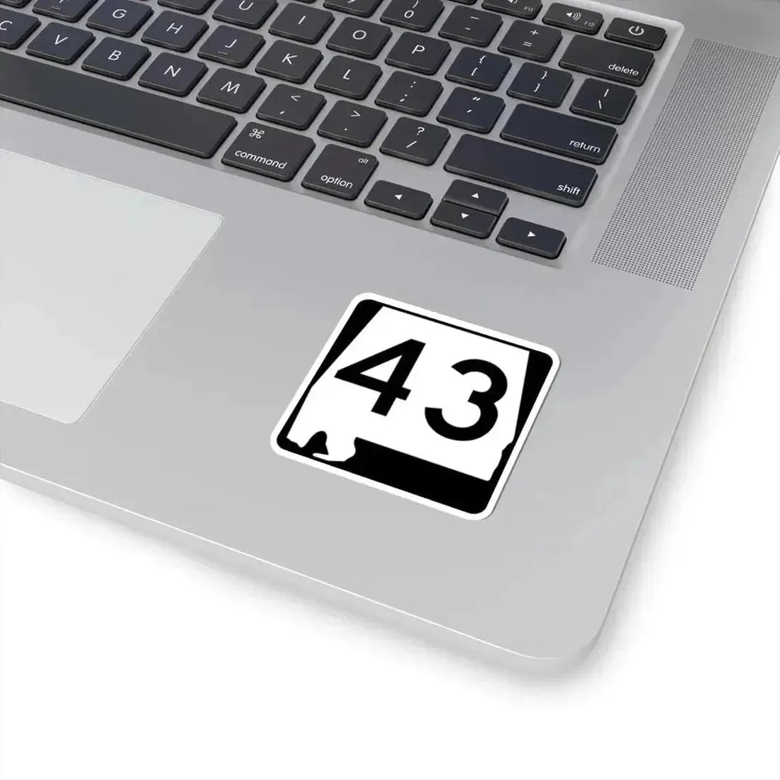 Alabama 43 (Alabama) (Road Sign) STICKER Vinyl Kiss-Cut Decal - The Sticker Space