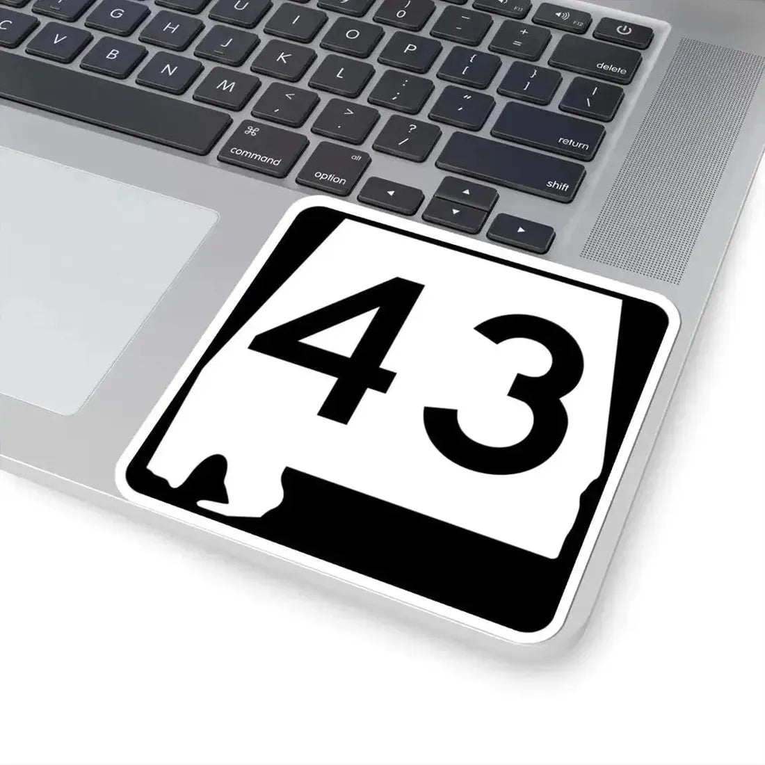 Alabama 43 (Alabama) (Road Sign) STICKER Vinyl Kiss-Cut Decal - The Sticker Space