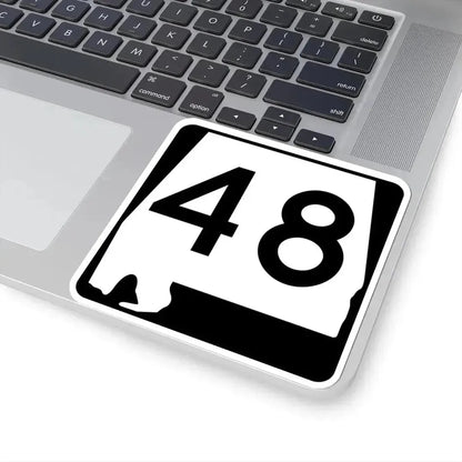 Alabama 48 (Alabama) (Road Sign) STICKER Vinyl Kiss-Cut Decal - The Sticker Space
