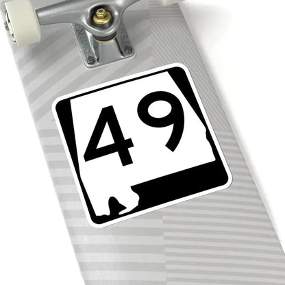 Alabama 49 (Alabama) (Road Sign) STICKER Vinyl Kiss-Cut Decal - The Sticker Space