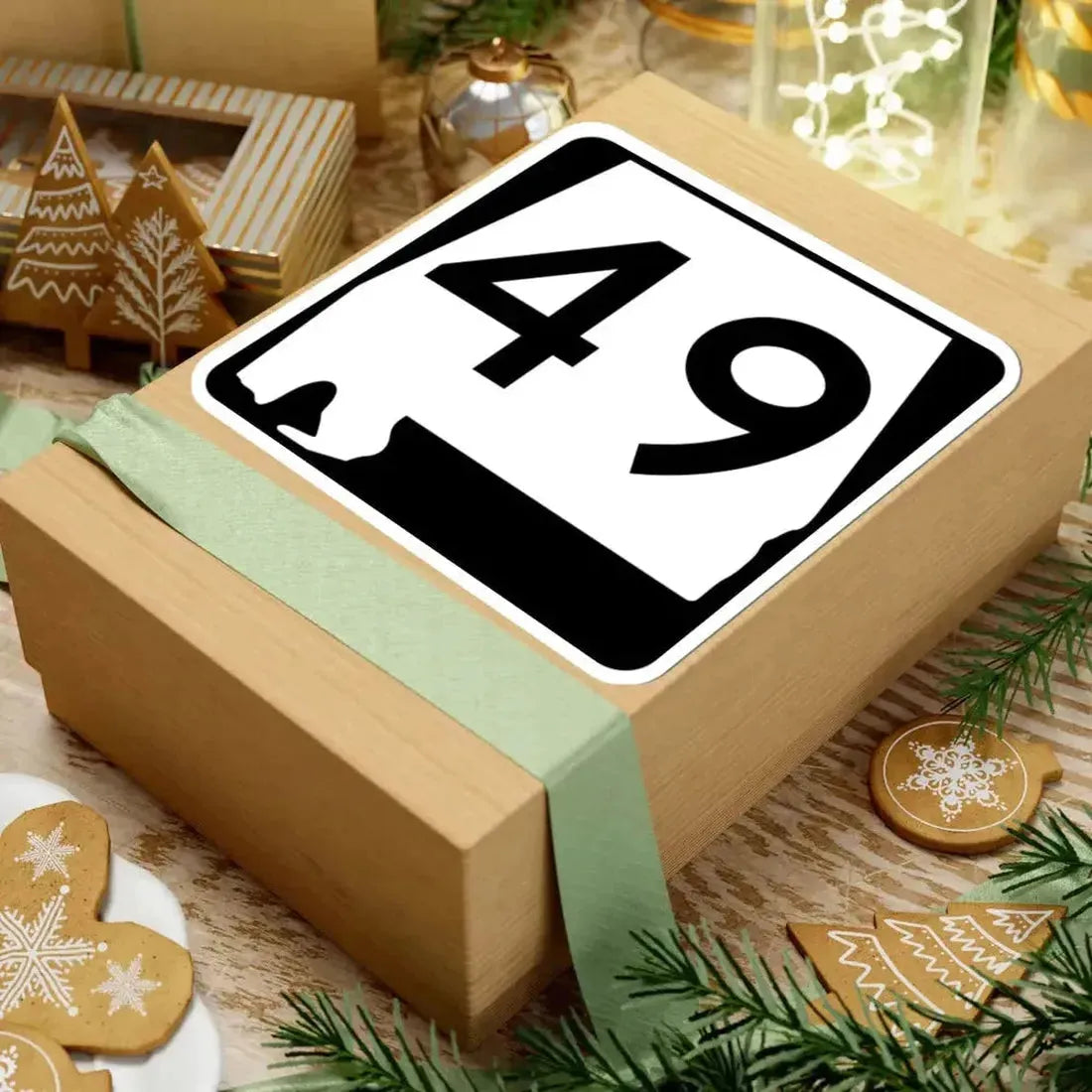 Alabama 49 (Alabama) (Road Sign) STICKER Vinyl Kiss-Cut Decal - The Sticker Space