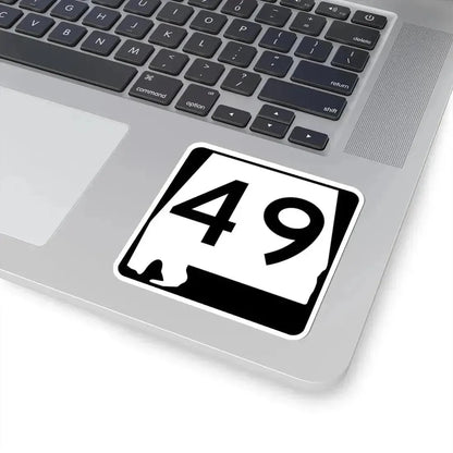 Alabama 49 (Alabama) (Road Sign) STICKER Vinyl Kiss-Cut Decal - The Sticker Space