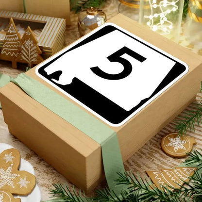 Alabama 5 (Alabama) (Road Sign) STICKER Vinyl Kiss-Cut Decal - The Sticker Space