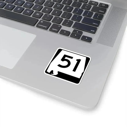 Alabama 51 (Alabama) (Road Sign) STICKER Vinyl Kiss-Cut Decal - The Sticker Space