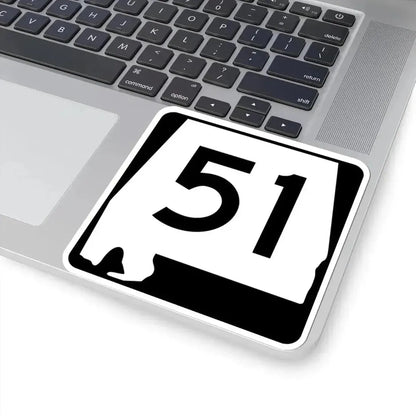 Alabama 51 (Alabama) (Road Sign) STICKER Vinyl Kiss-Cut Decal - The Sticker Space