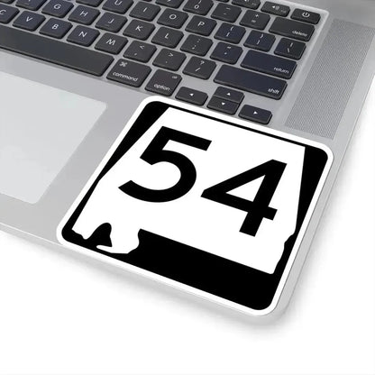 Alabama 54 (Alabama) (Road Sign) STICKER Vinyl Kiss-Cut Decal - The Sticker Space