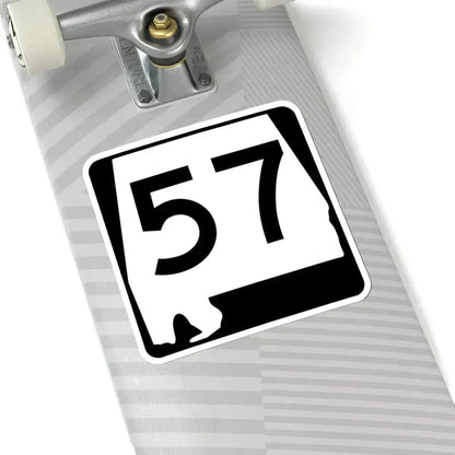 Alabama 57 (Alabama) (Road Sign) STICKER Vinyl Kiss-Cut Decal - The Sticker Space