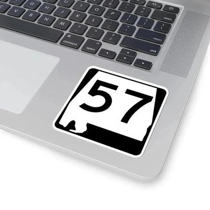 Alabama 57 (Alabama) (Road Sign) STICKER Vinyl Kiss-Cut Decal - The Sticker Space