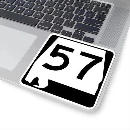 Alabama 57 (Alabama) (Road Sign) STICKER Vinyl Kiss-Cut Decal - The Sticker Space