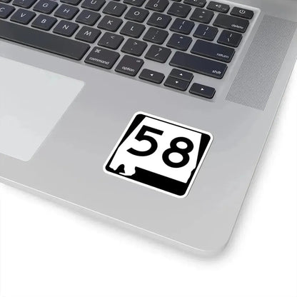 Alabama 58 (Alabama) (Road Sign) STICKER Vinyl Kiss-Cut Decal - The Sticker Space